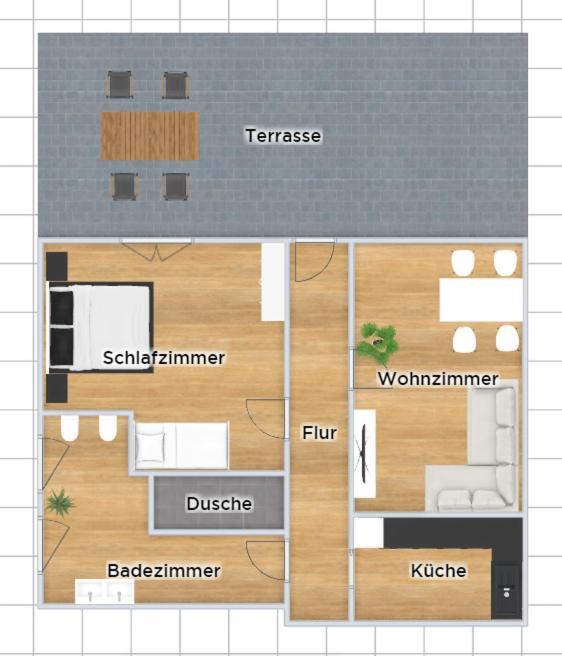 Fewo Wildflecken - Ferienwohnung Rhoen Neubau 2021 Buitenkant foto